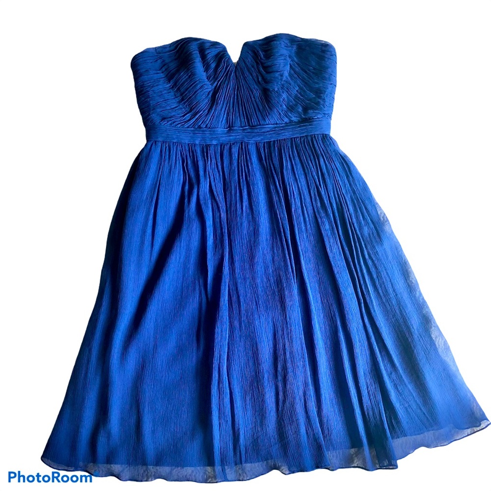COPY - J. Crew Royal Blue Formal Strapless Dress